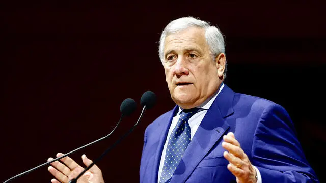 Il ministro degli Esteri Antonio Tajani durante gli Stati Generali dei Commercialisti, presso il Centro Congressi “La Nuvola” , Roma, 10 giugno 2025, ANSA/VINCENZO LIVIERI