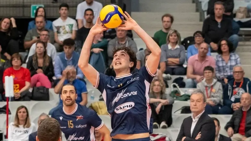 Il palleggiatore Filippo Mancini