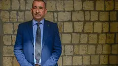 Giuseppe Vadalà commissario unico di Governo per la bonifica delle discariche abusive e delle operazioni di bonifica nella Terra dei Fuochi a Napoli nella Chiesa di Sant'Aniello a Caponapoli per la presentazione del Rapporto di Legambiente sulle Ecomafie, 17 MARZO 2025 ANSA / CIRO FUSCO