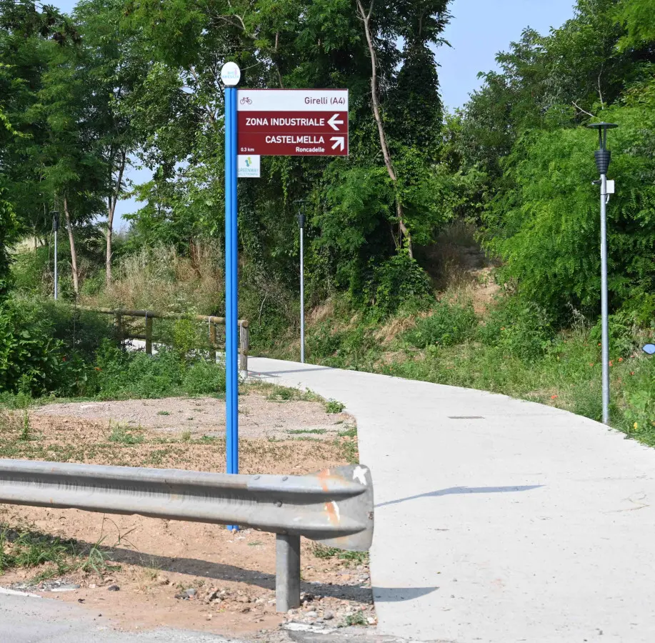 L'inaugurazione del ponte che unisce Roncadelle e Brescia