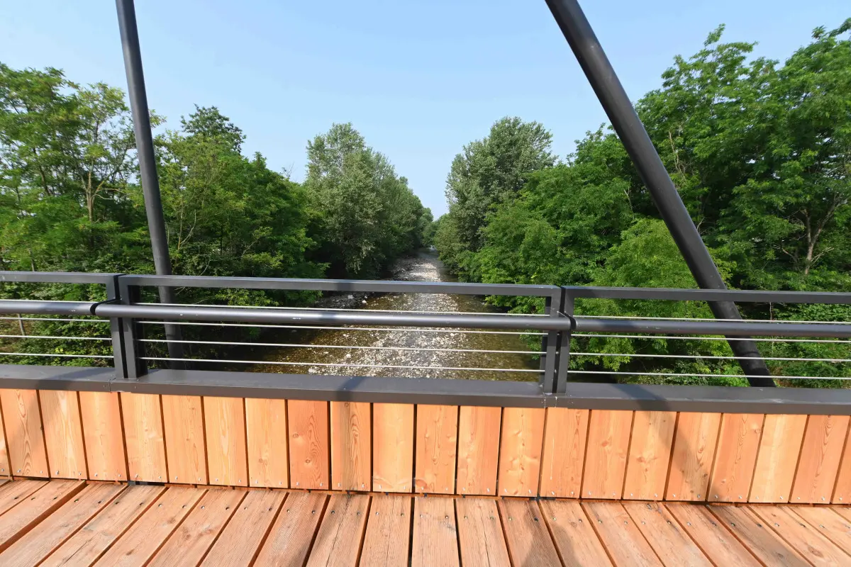 L'inaugurazione del ponte che unisce Roncadelle e Brescia