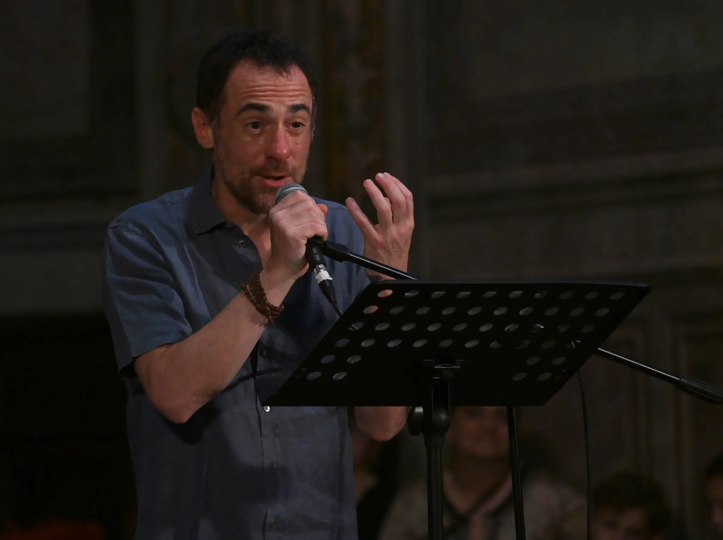 SPETTACOLI BRESCIA CHIESA DI SAN CRISTO INCONTRO CON ELIO GERMANO -TRA GLI IMPURI MI SONO PURIFICATO  NELLA FOTO MOMENTI DELL'INCONTRO ELIO GERMANO 11/06/2025 newreporter©favretto 