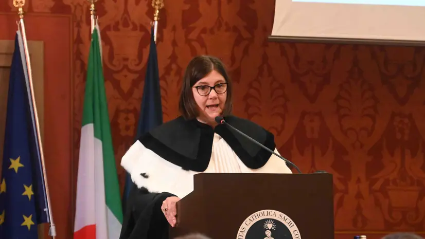 La rettrice Elena Beccalli