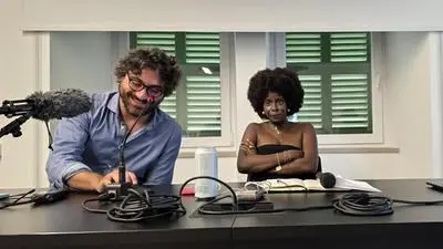 Gli artefici dell’iniziativa Michele Barcaro e Sokhna Sarr