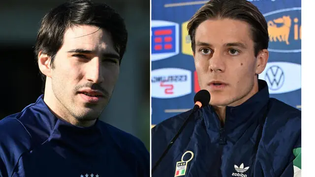 epa11974353 Italy’s Sandro Tonali attends a training session in Appiano Gentile, near Como, Italy, 19 March 2025. Italy will face Germany in their UEFA Nations League quarter finals first leg soccer match on 20 March in Milan. EPA/DANIEL DAL ZENNARO