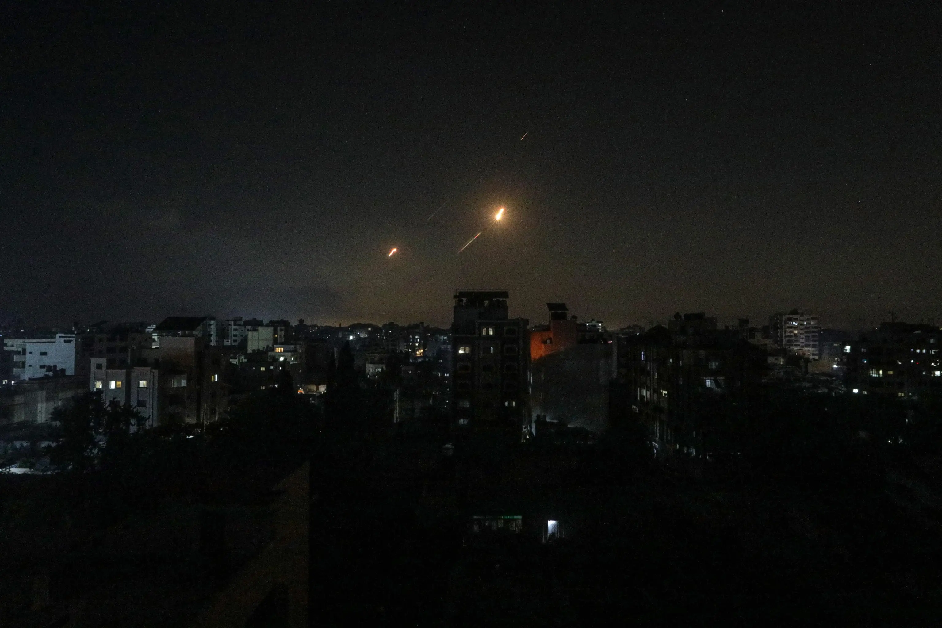 I missili israeliani su Gerusalemme