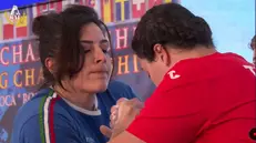 Giulia Pari impegnata nella finale con la turca Merve Yenidunya