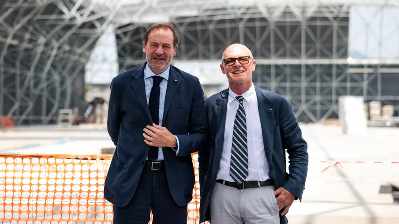 Mei con il consigliere nazionale Affò - Foto New Reporter Comincini © www.giornaledibrescia.it