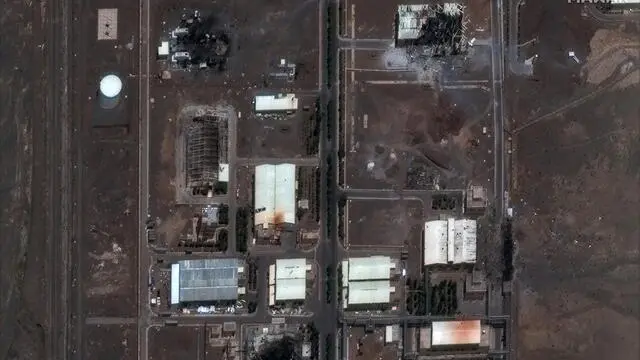 epa12175324 A handout satellite image made available by Maxar Technologies shows the damaged Natanz enrichment facility after Israeil aistrikes, in Natanz, Iran, 14 June 2025. Israel launched strikes on Iranian nuclear and military facilities on 13 June, targeting top generals and scientists. In retaliation, Iran launched waves of missiles and drones towards Israel. EPA/MAXAR TECHNOLOGIES / HANDOUT -- MANDATORY CREDIT: SATELLITE IMAGE 2024 MAXAR TECHNOLOGIES -- THE WATERMARK MAY NOT BE REMOVED/CROPPED --HANDOUT EDITORIAL USE ONLY/NO SALES