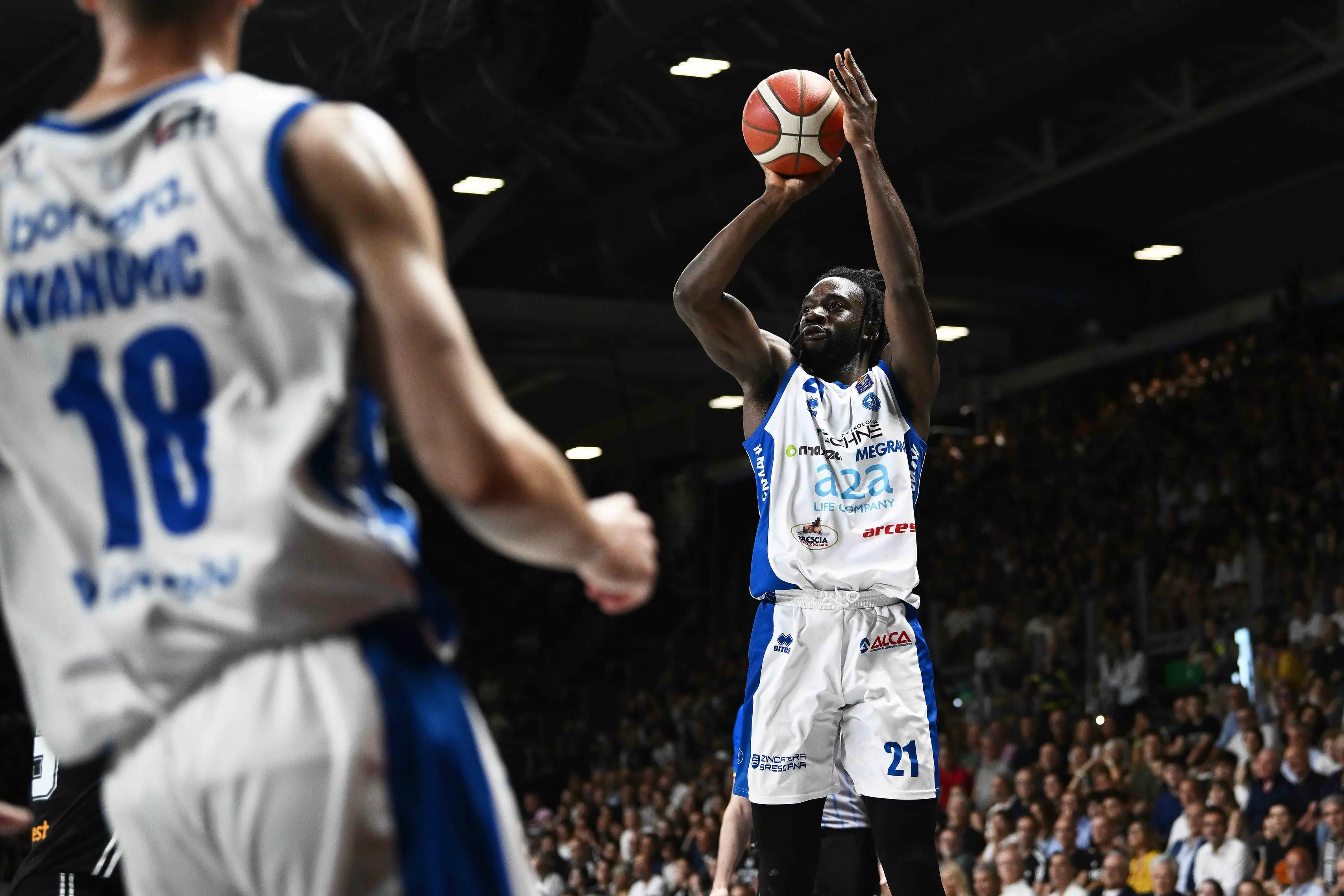 Joseph Mobio
Segafredo Virtus Bologna - Germani Brescia
LBA Legabasket Serie A Unipol 2024-2025
Playoff - Finale - Gara 2
Bologna, 14/06/2025
Foto: Massimo Ceretti/ Ciamillo-Castoria