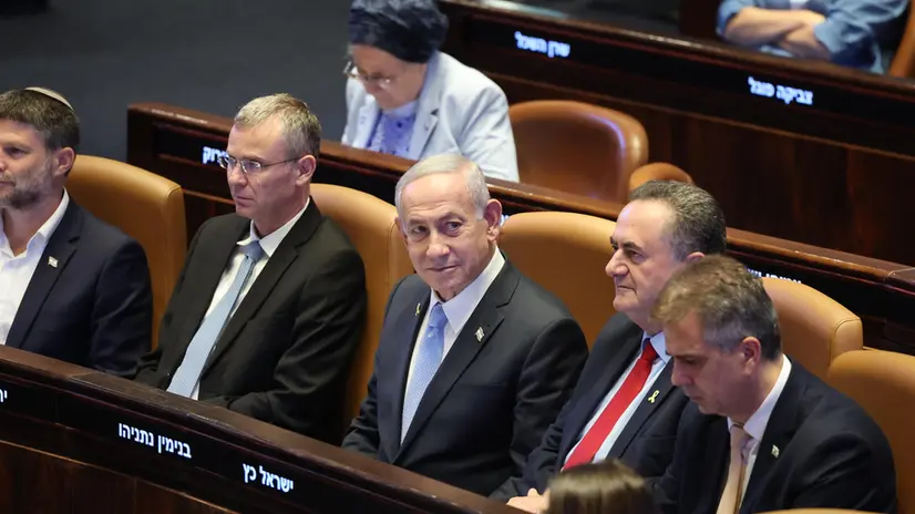 Il presidente israeliano Netanyahu alla Knesset - Foto Ansa © www.giornaledibrescia.it