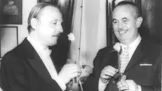 Cinquantasette anni fa: il maestro col sindaco Boni al Grande il 15 giugno ’68 - © www.giornaledibrescia.it