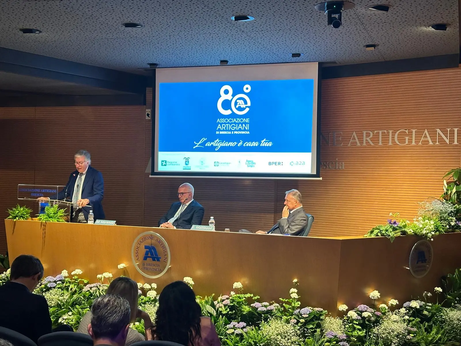 L'Associazione Artigiani di Brescia nella sede in via Cefalonia festeggia gli 80 anni