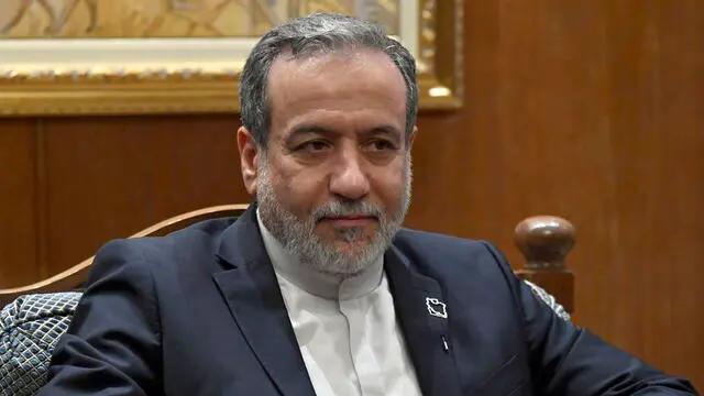 epa12152248 Iranian Foreign Minister Abbas Araghchi looks on during a meeting with Lebanese Parliament Speaker Nabih Berri (not pictured) in Beirut, Lebanon, 03 June 2025. The Iranian foreign minister is on an official visit to Beirut to hold talks with top Lebanese officials. EPA/WAEL HAMZEH