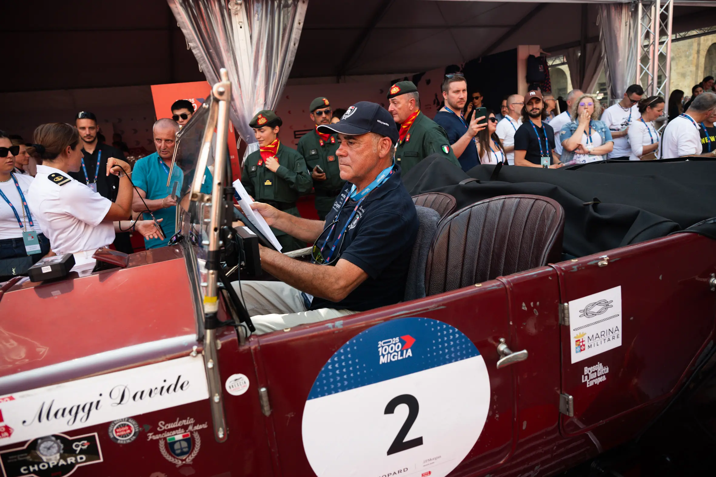 CRONACA BRESCIA MILLE MIGLIA 2025 INAUGURAZIONE VILLAGGIO NELLA FOTO UN MOMENTO   15-06-2025 Newreporter@Checchi-Favretto