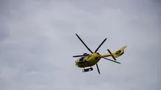 Inaugurazione del servizio di elisoccorso della Regione Umbria con presidente Regione Umbria Donatella Tesei. L’elicottero si chiama Nibbio. Hub di Foligno da dove si alzerà in volo in caso di emergenza, Foligno, 27 Febbraio 2024. ANSA/GIANLUIGI BASILIETTI