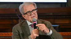 L'ex premier Romano Prodi interviene a Napoli al Feromed, Festival Euromediterraneo dell'economia, Napoli, 14 marzo 2025. ANSA / CIRO FUSCO