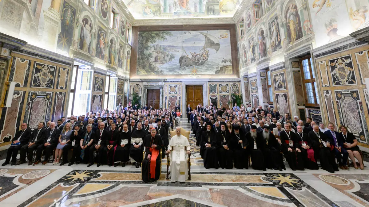 Papa Leone XIV alle celebrazioni per i 1.700 anni del Concilio di Nicea - Foto Ansa © www.giornaledibrescia.it