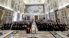 Papa Leone XIV alle celebrazioni per i 1.700 anni del Concilio di Nicea - Foto Ansa © www.giornaledibrescia.it