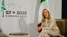 Giorgia Meloni al G7 - Foto Ansa © www.giornaledibrescia.it