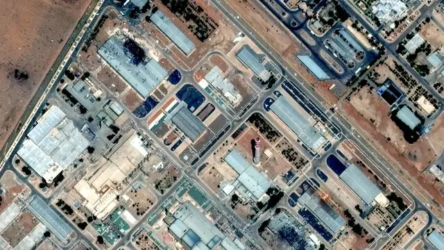 epa12175750 A handout satellite image made available by Maxar Technologies shows damage at the Isfahan enrichment facility following Israeli airstrikes in Isfahan, Iran, 14 June 2025. Israel launched strikes on Iranian nuclear and military facilities on 13 June, targeting top generals and scientists. In retaliation, Iran launched waves of missiles and drones towards Israel. EPA/MAXAR TECHNOLOGIES / HANDOUT -- MANDATORY CREDIT: SATELLITE IMAGE 2024 MAXAR TECHNOLOGIES -- THE WATERMARK MAY NOT BE REMOVED/CROPPED HANDOUT EDITORIAL USE ONLY/NO SALES