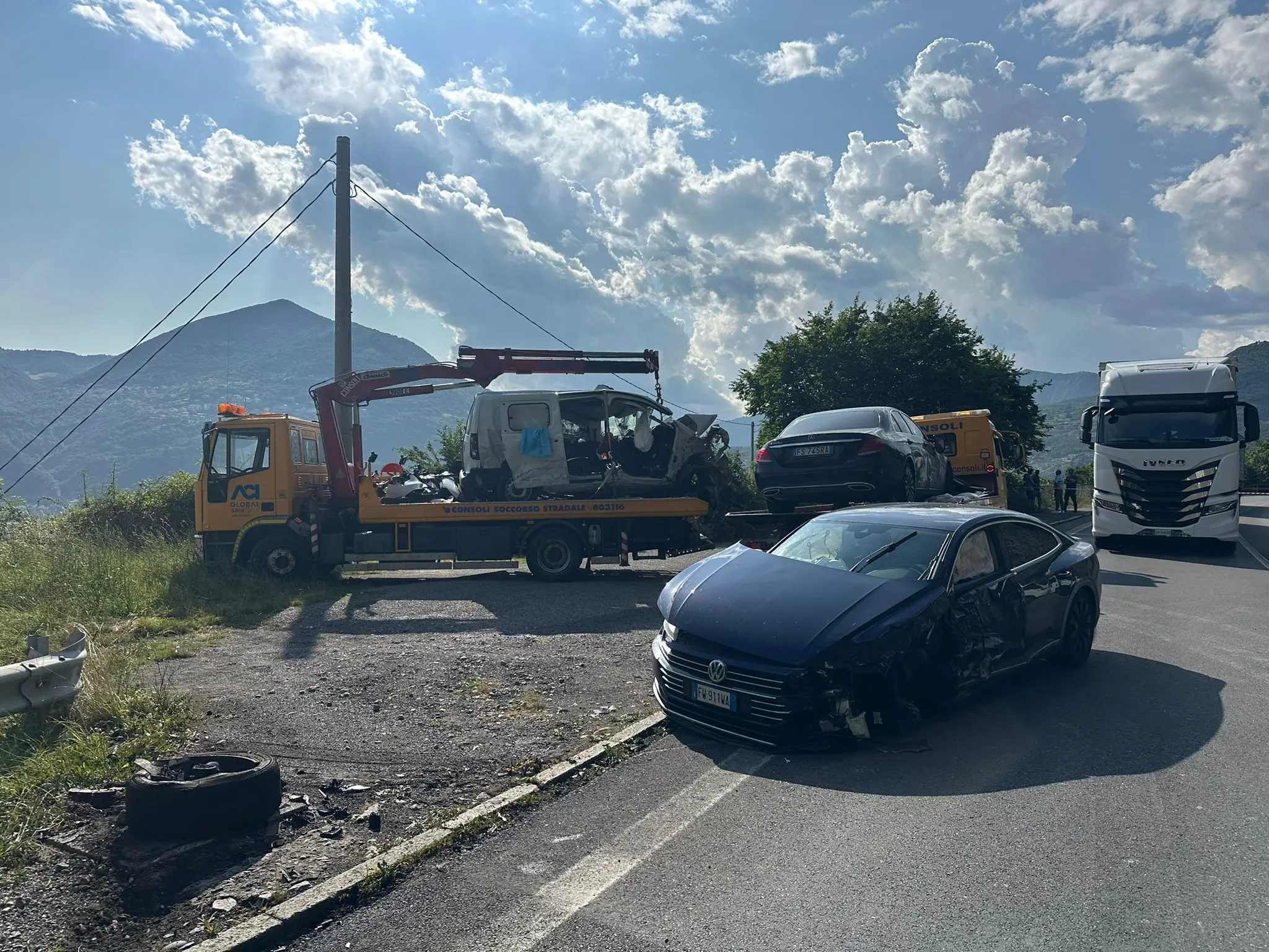 L'incidente mortale a Marone