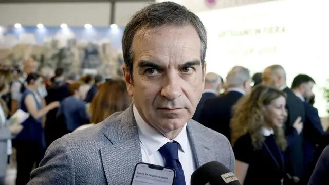Roberto Occhiuto, presidente Regione Calabria, durante l’inaugurazione di “Artigiano in Fiera - Anteprima d’Estate” in Fiera a Milano, 29 maggio 2025. ANSA/MOURAD BALTI TOUATI (npk)