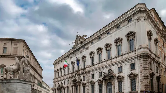 Veduta esterna del Palazzo della Consulta sede della Corte Costituzionale, Roma 25 Febbraio 2025. ANSA/GIUSEPPE LAMI
