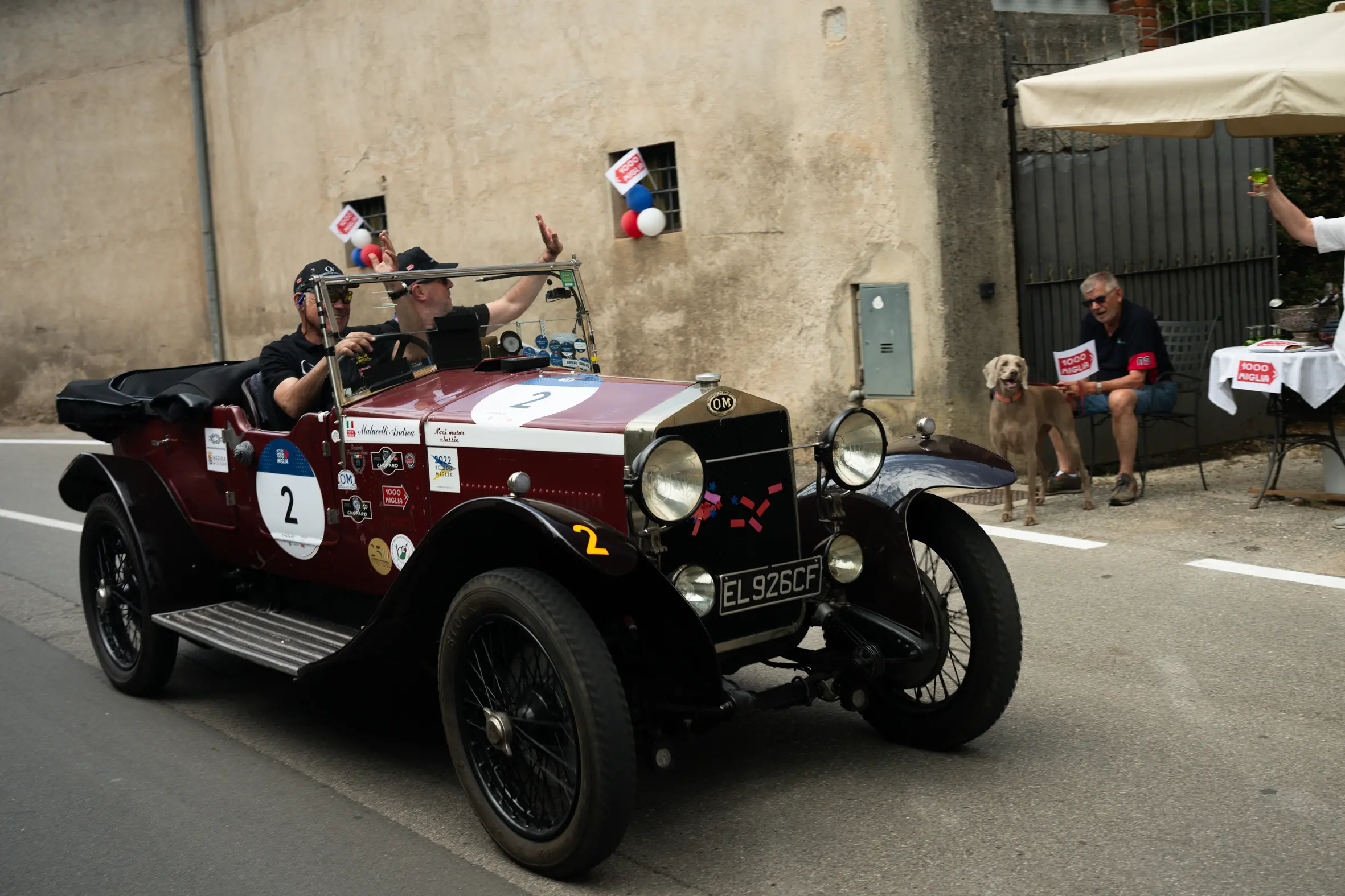 Mille Miglia 2025, il passaggio da Prevalle