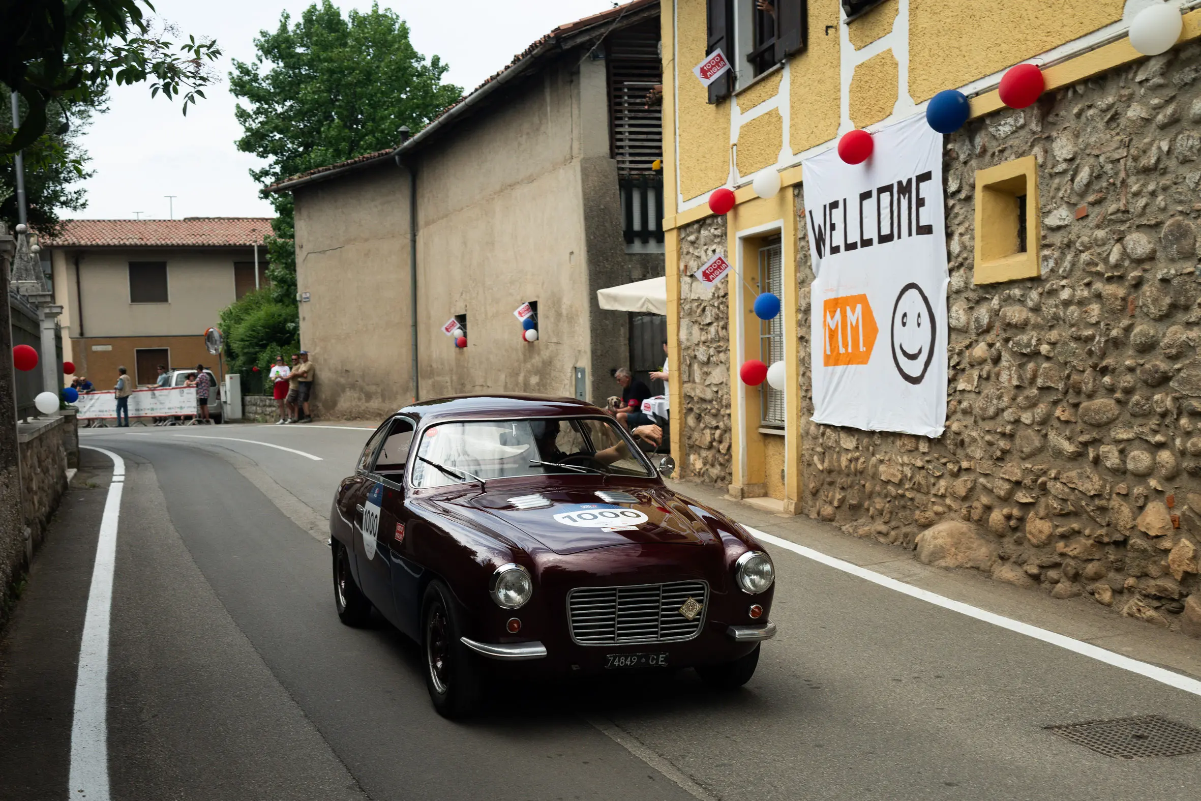 Mille Miglia 2025, il passaggio da Prevalle
