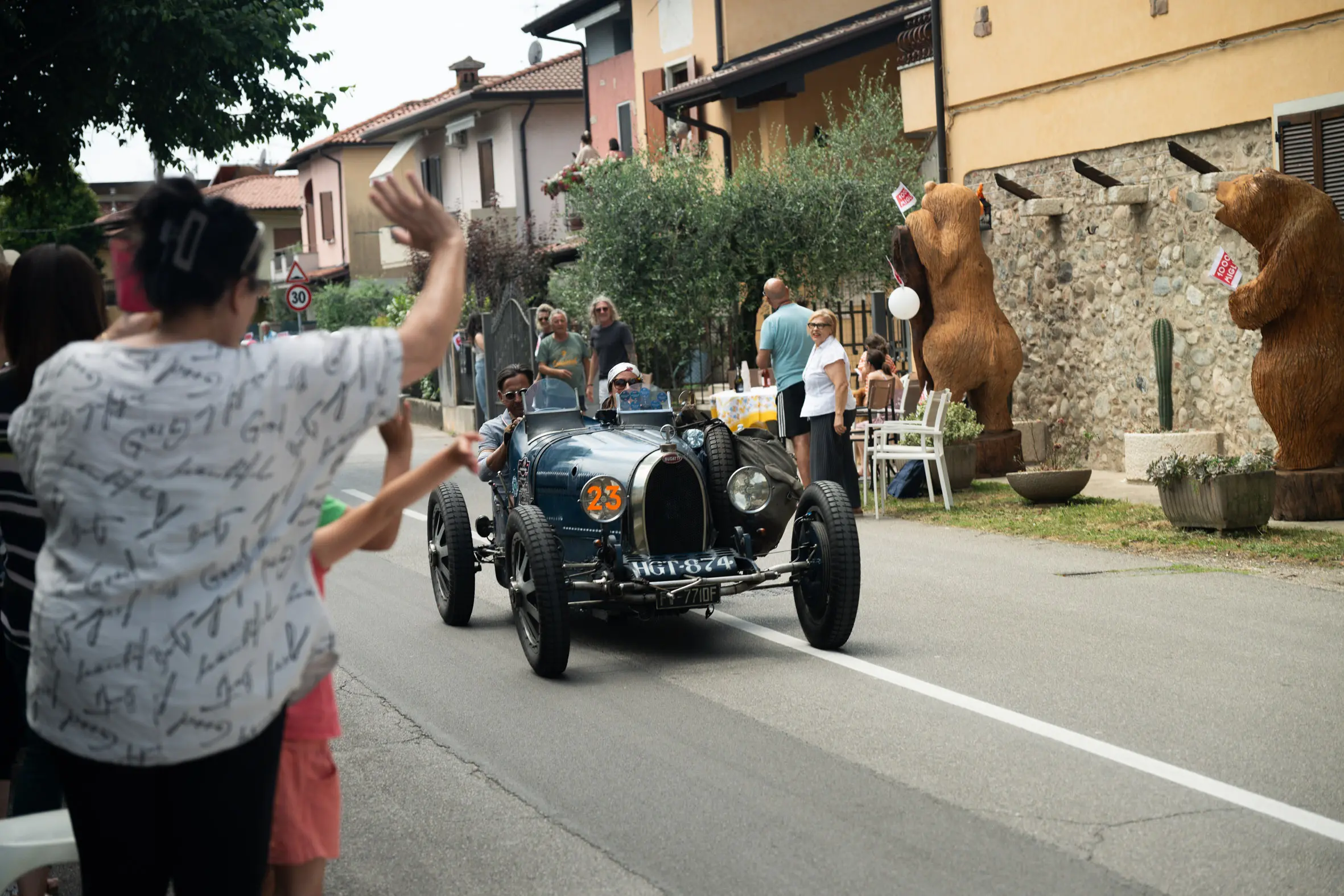 Mille Miglia 2025, il passaggio da Prevalle