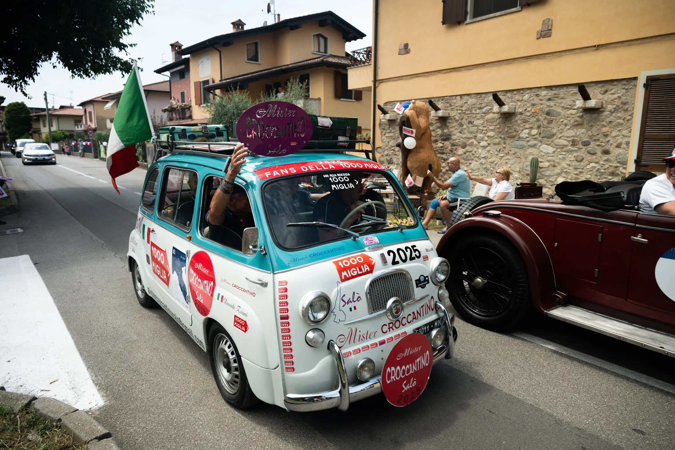 Mille Miglia 2025, il passaggio da Prevalle