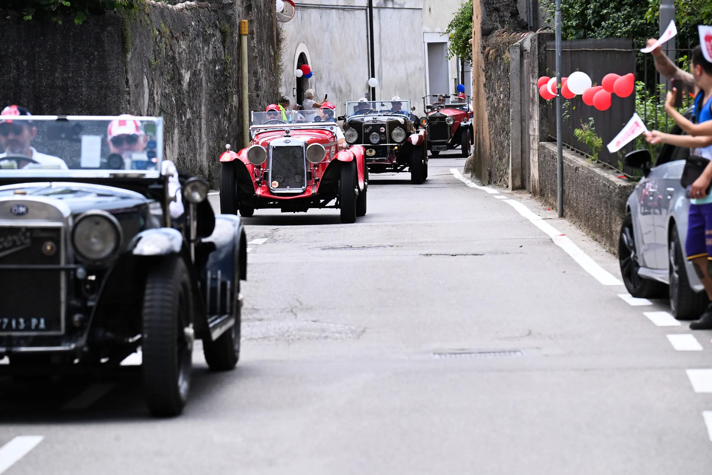 Mille Miglia 2025, il passaggio da Prevalle