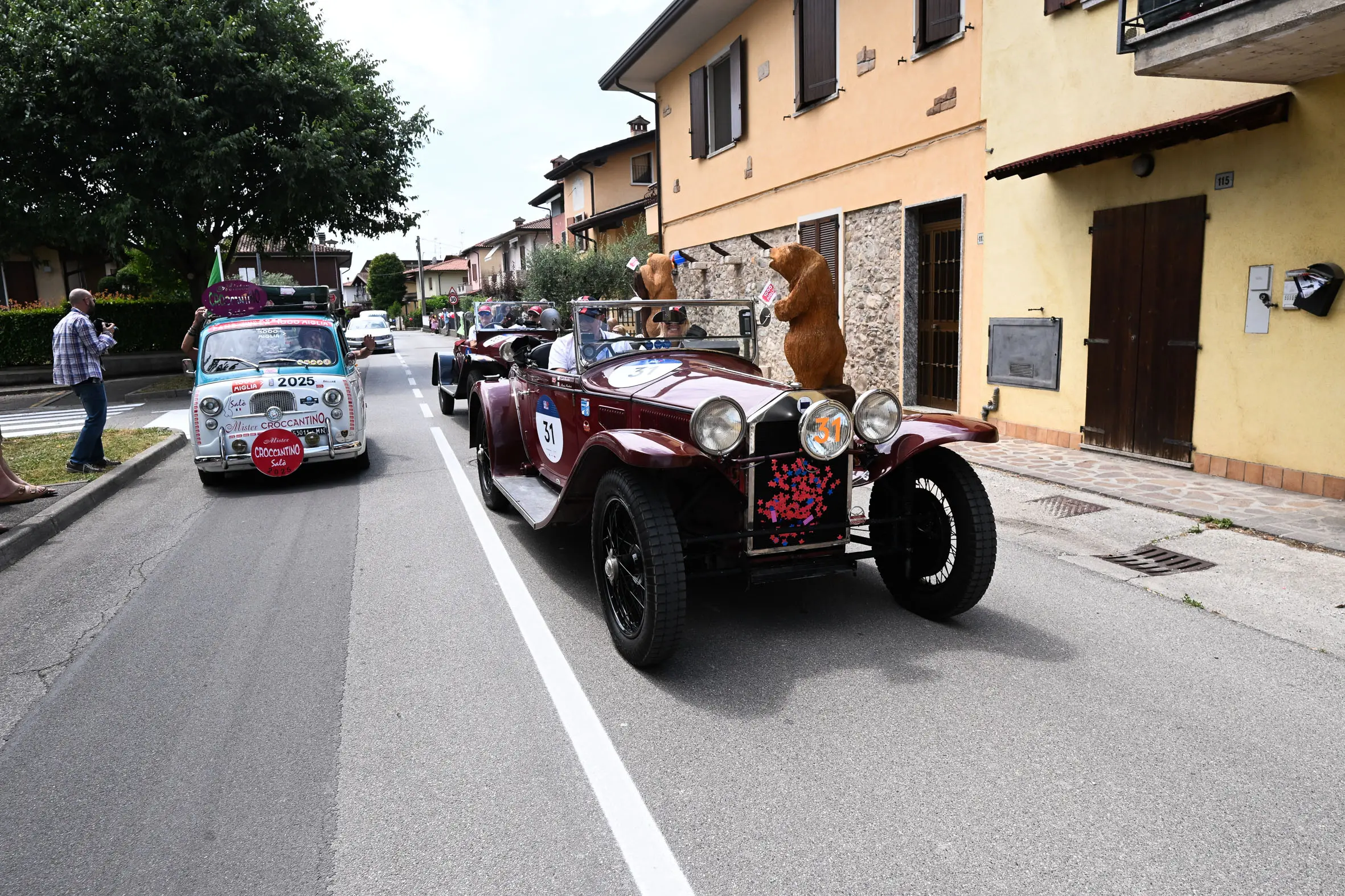 Mille Miglia 2025, il passaggio da Prevalle