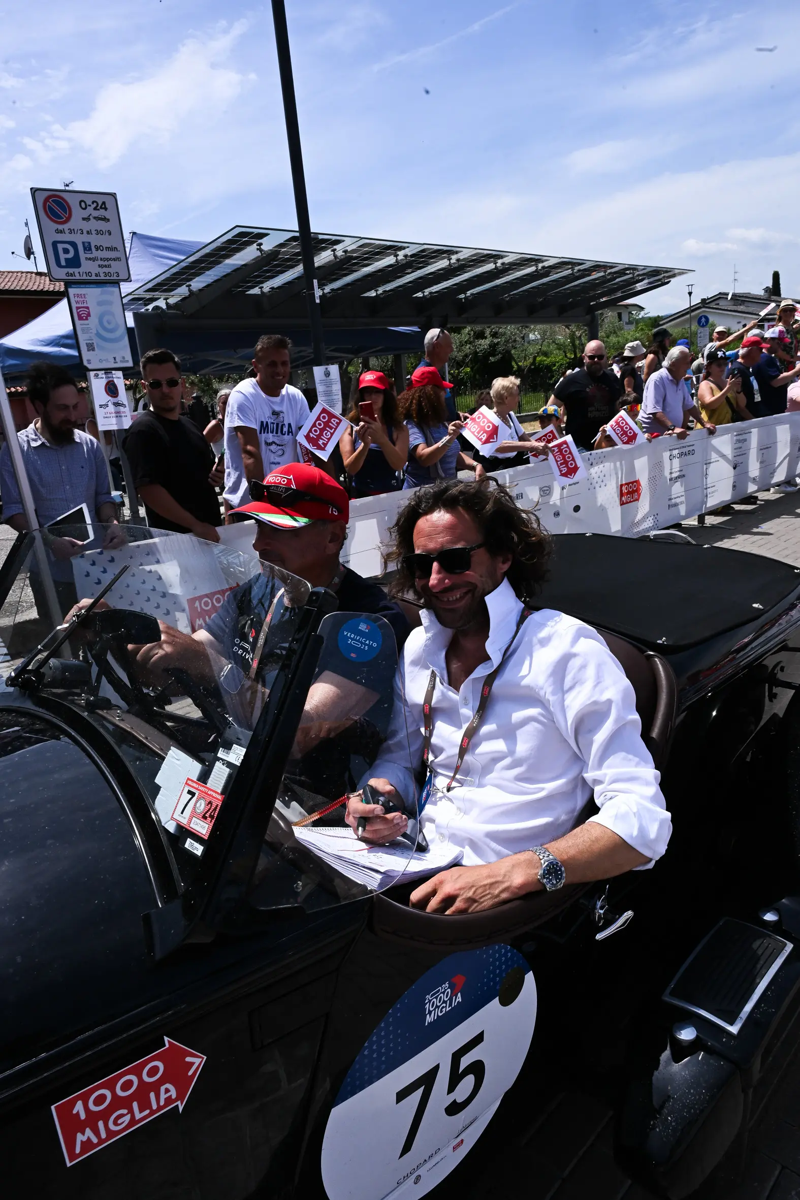 Mille Miglia 2025, il passaggio a Moniga del Garda