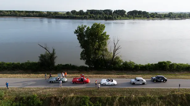 Mille Miglia 2025, il passaggio da Stienta e Occhiobello