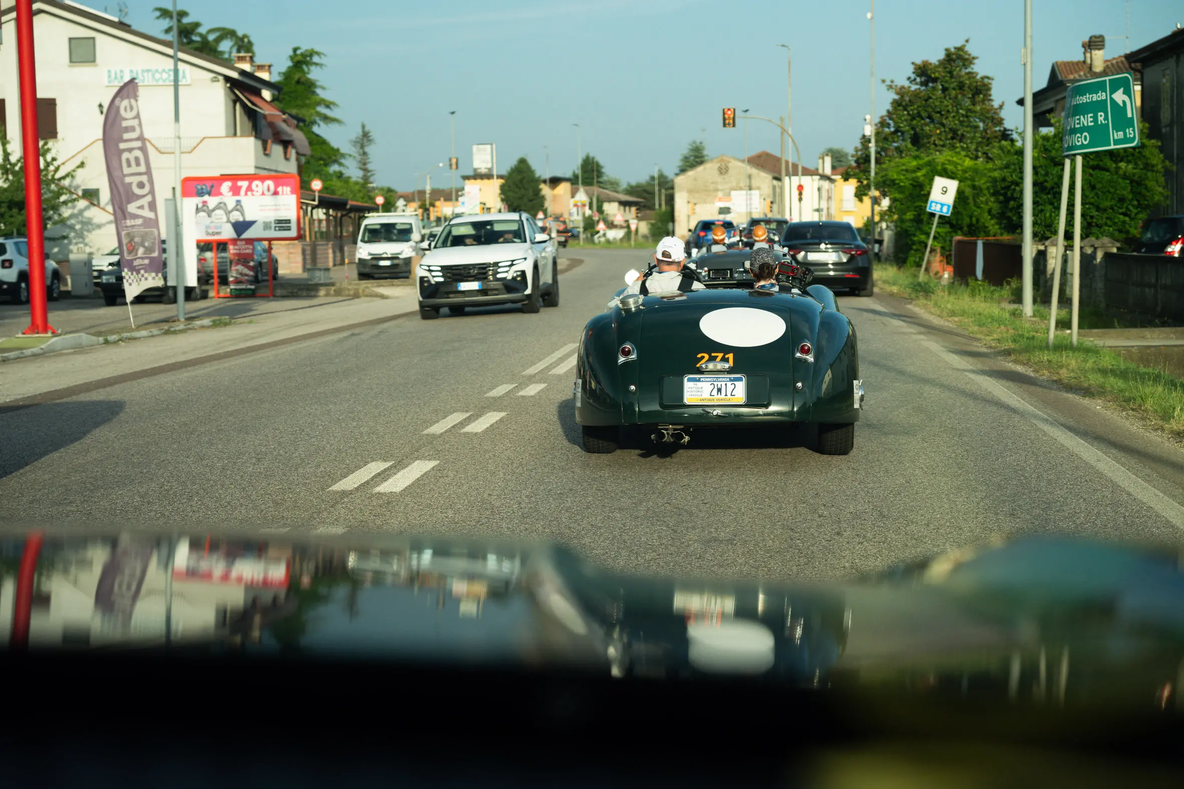 Mille Miglia 2025, il passaggio da Stienta e Occhiobello