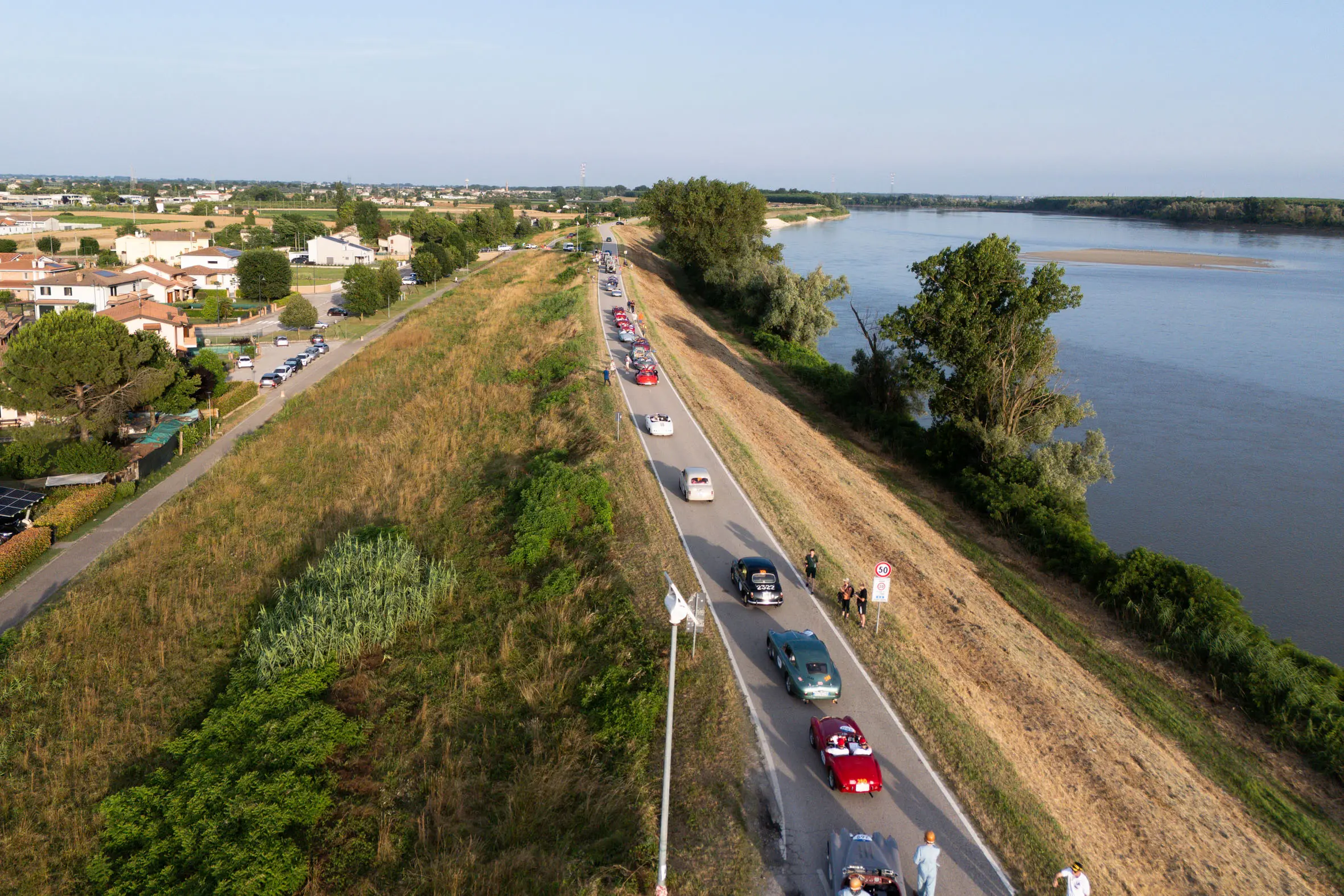 Mille Miglia 2025, il passaggio da Stienta e Occhiobello