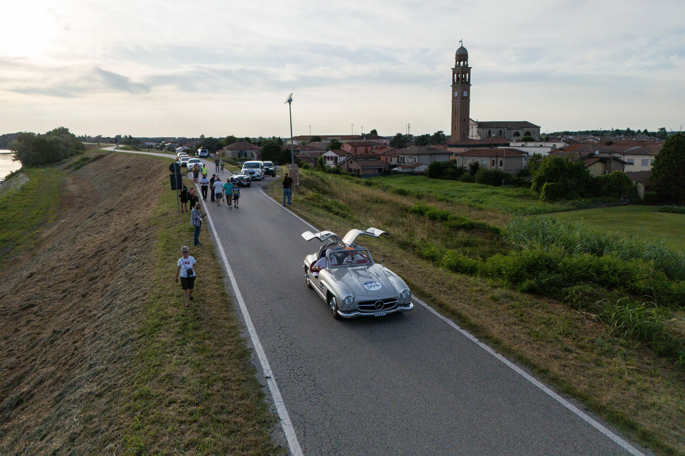 Mille Miglia 2025, il passaggio da Stienta e Occhiobello