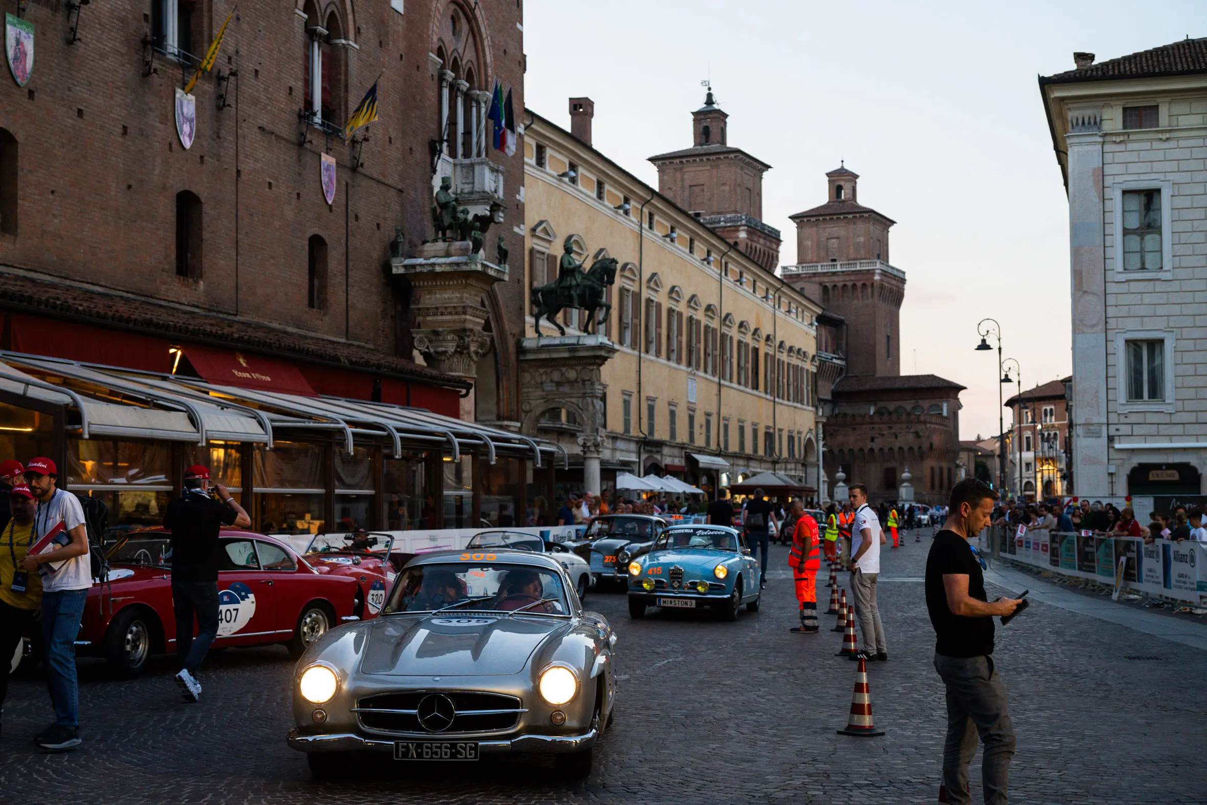 Mille Miglia 2025, il passaggio a Ferrara