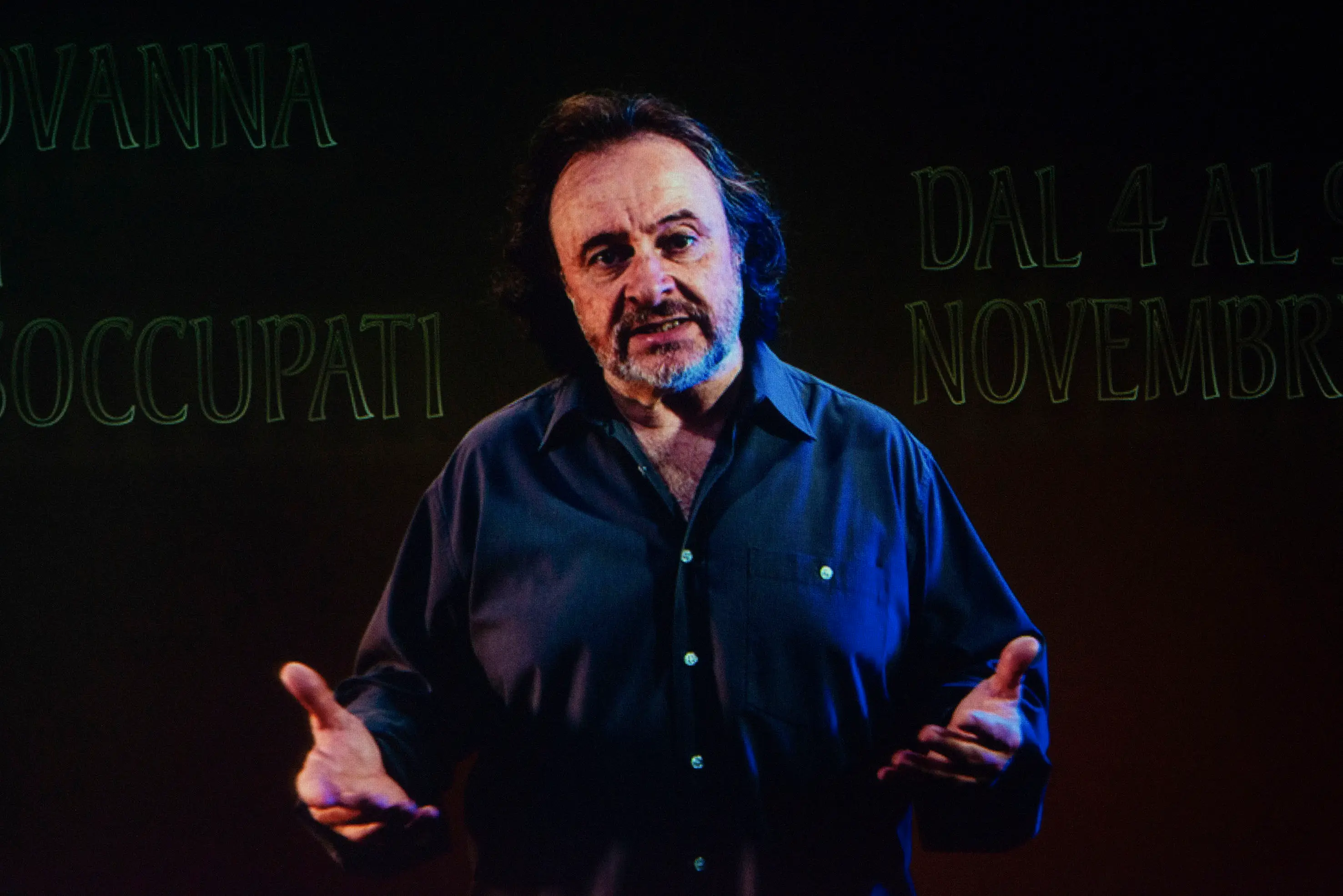 SPETTACOLI BRESCIA TEATRO SOCIALE CTB SERATA EVENTO DI PRESENTAZIONE DELLA STAGIONE TEATRALE 2025 2026 NELLA FOTO VIDEO DI NATALINO BALASSO 17-06-2025 PIERPAOLO PAPETTI AGENZIA NEWREPORTER