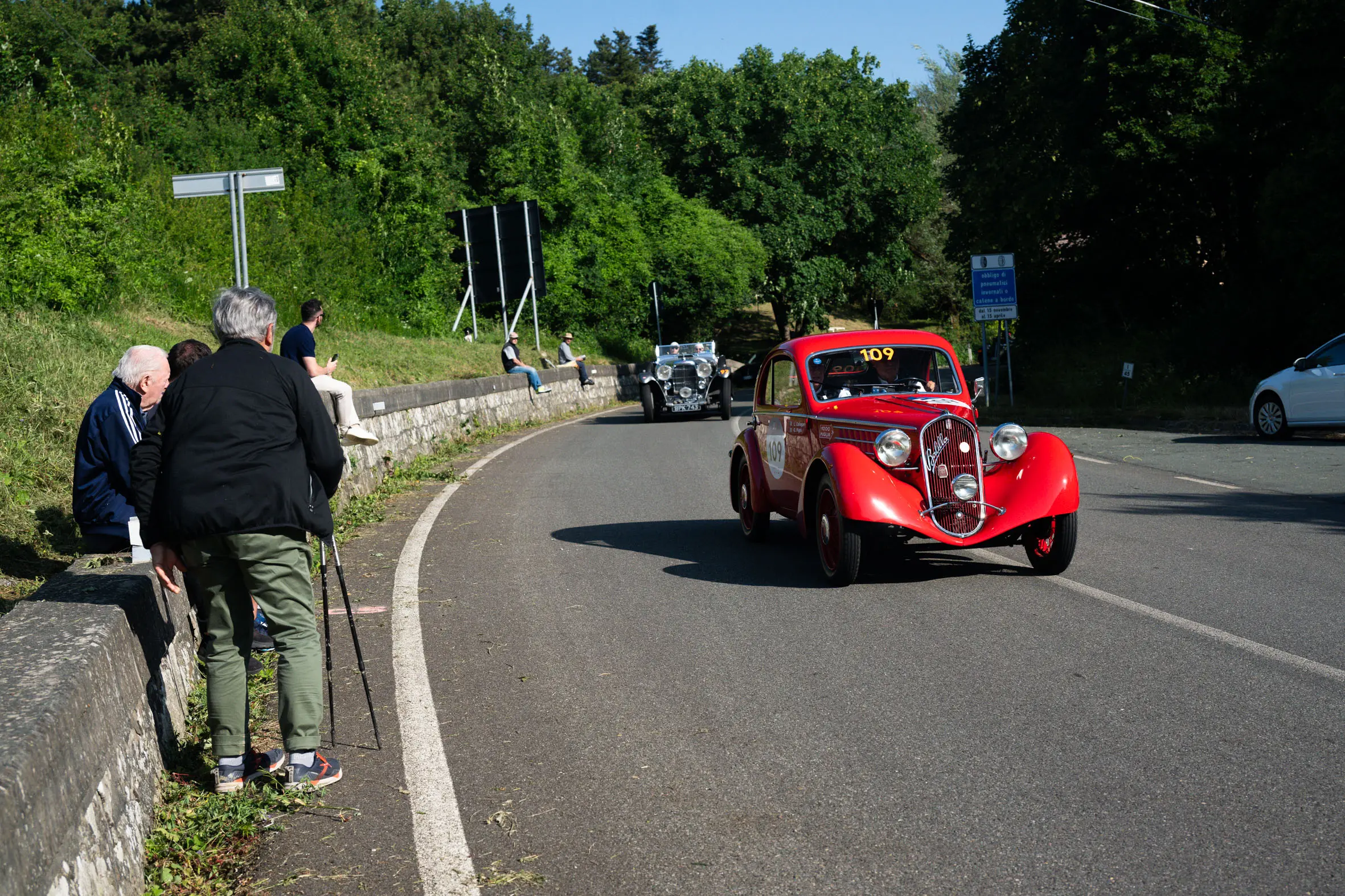 Mille Miglia 2025, il passo della Futa