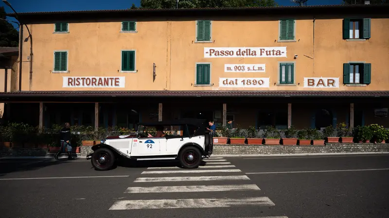 Mille Miglia 2025, il passo della Futa