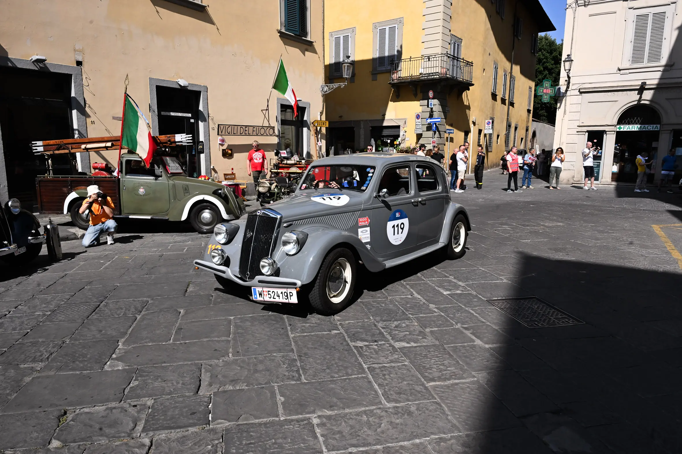Mille Miglia 2025, il passaggio da Prato