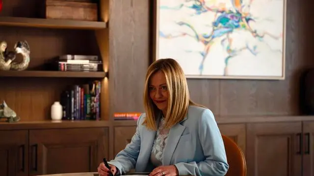 Prime Minister of Italy Giorgia Meloni attends the G7 Global Economic Outlook working session at the G7 Leaders' Summit in Kananaskis, Alberta, Canada, 16 June 2025. ANSA/CHIGI PALACE PRESS OFFICE/FILIPPO ATTILI +++ ANSA PROVIDES ACCESS TO THIS HANDOUT PHOTO TO BE USED SOLELY TO ILLUSTRATE NEWS REPORTING OR COMMENTARY ON THE FACTS OR EVENTS DEPICTED IN THIS IMAGE; NO ARCHIVING; NO LICENSING +++ NPK +++