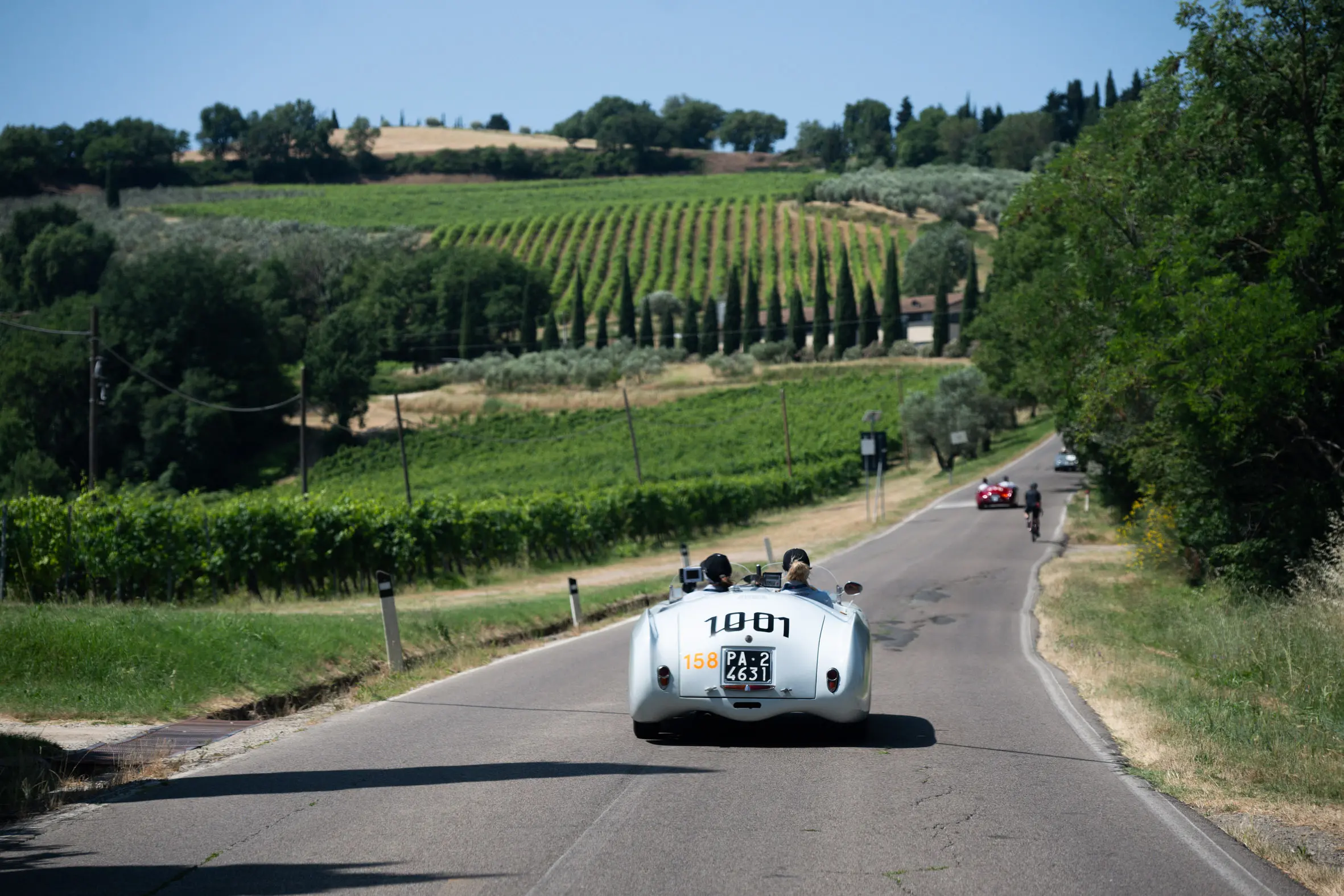 Mille Miglia 2025, il passaggio da Barberino Val D'elsa