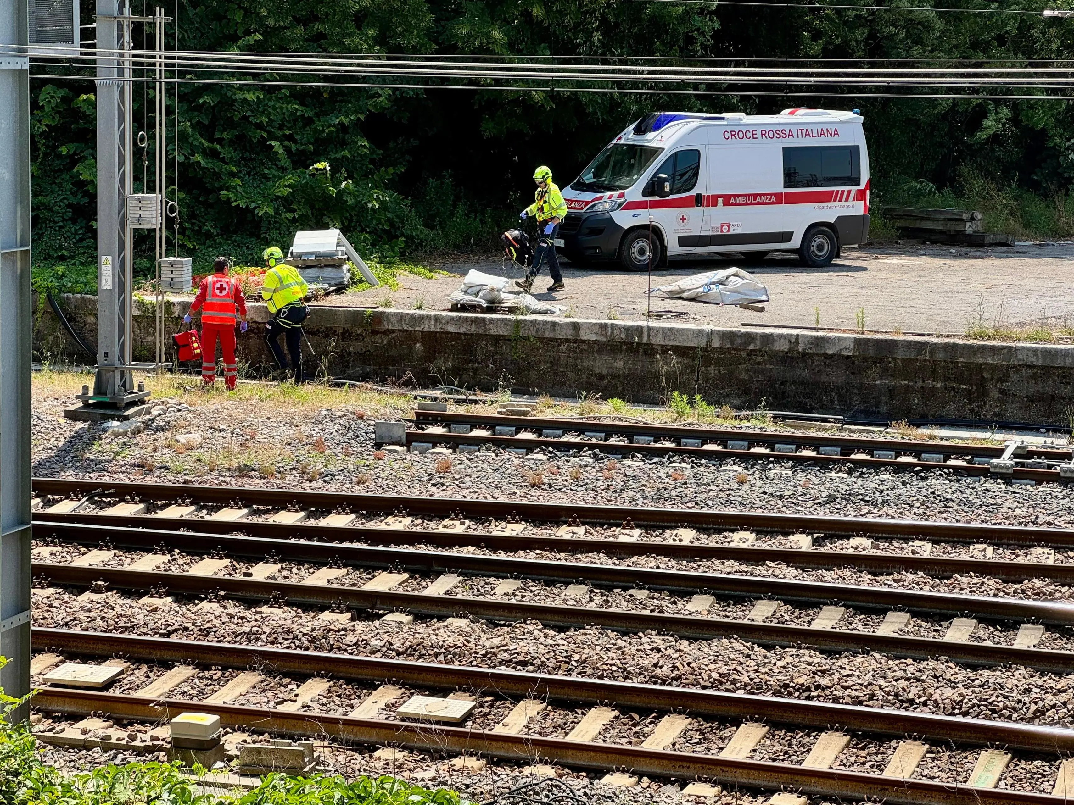 L'incidente alla stazione di Lonato del Garda