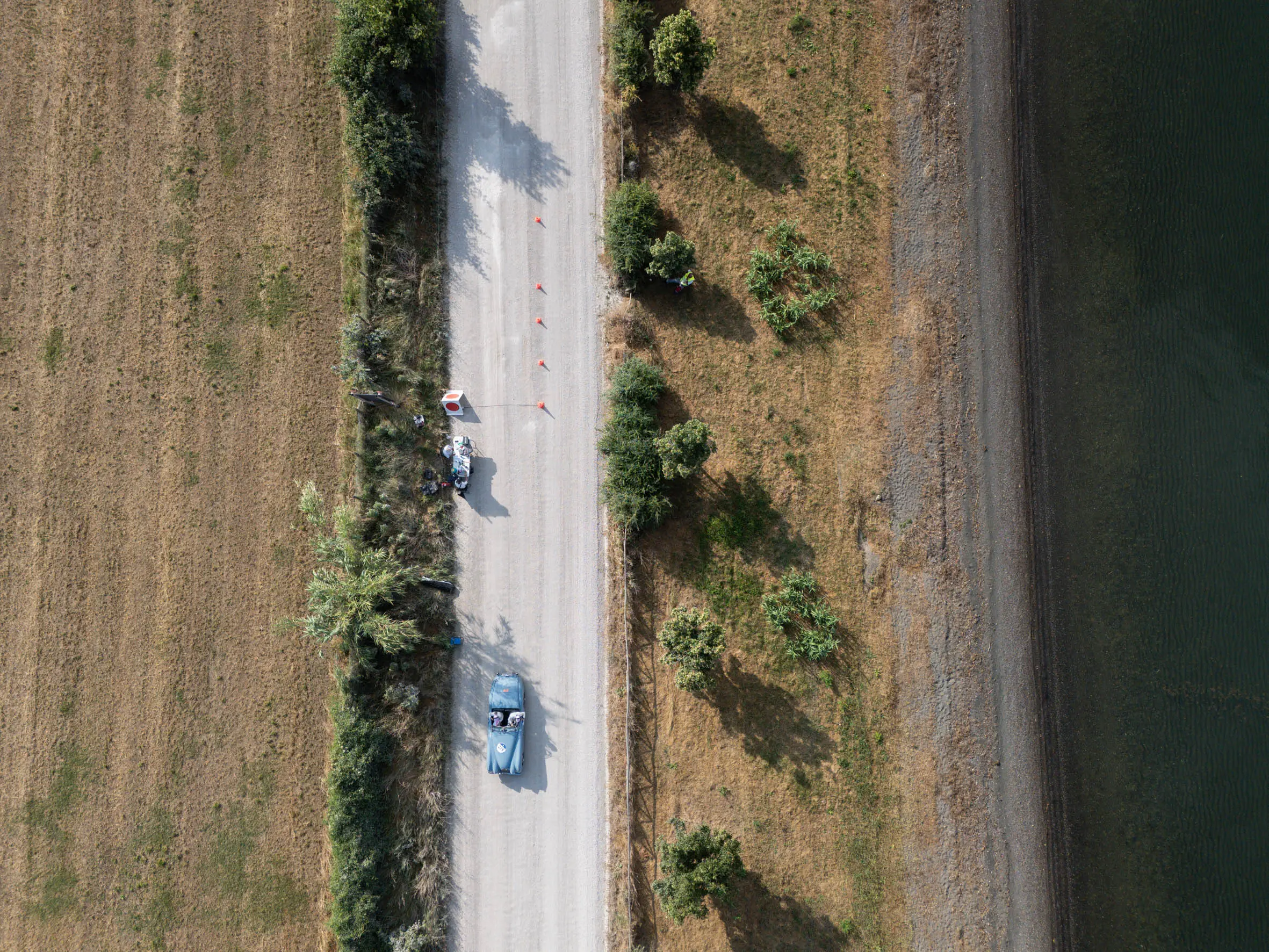 Mille Miglia 2025, il passaggio al lago di Bolsena