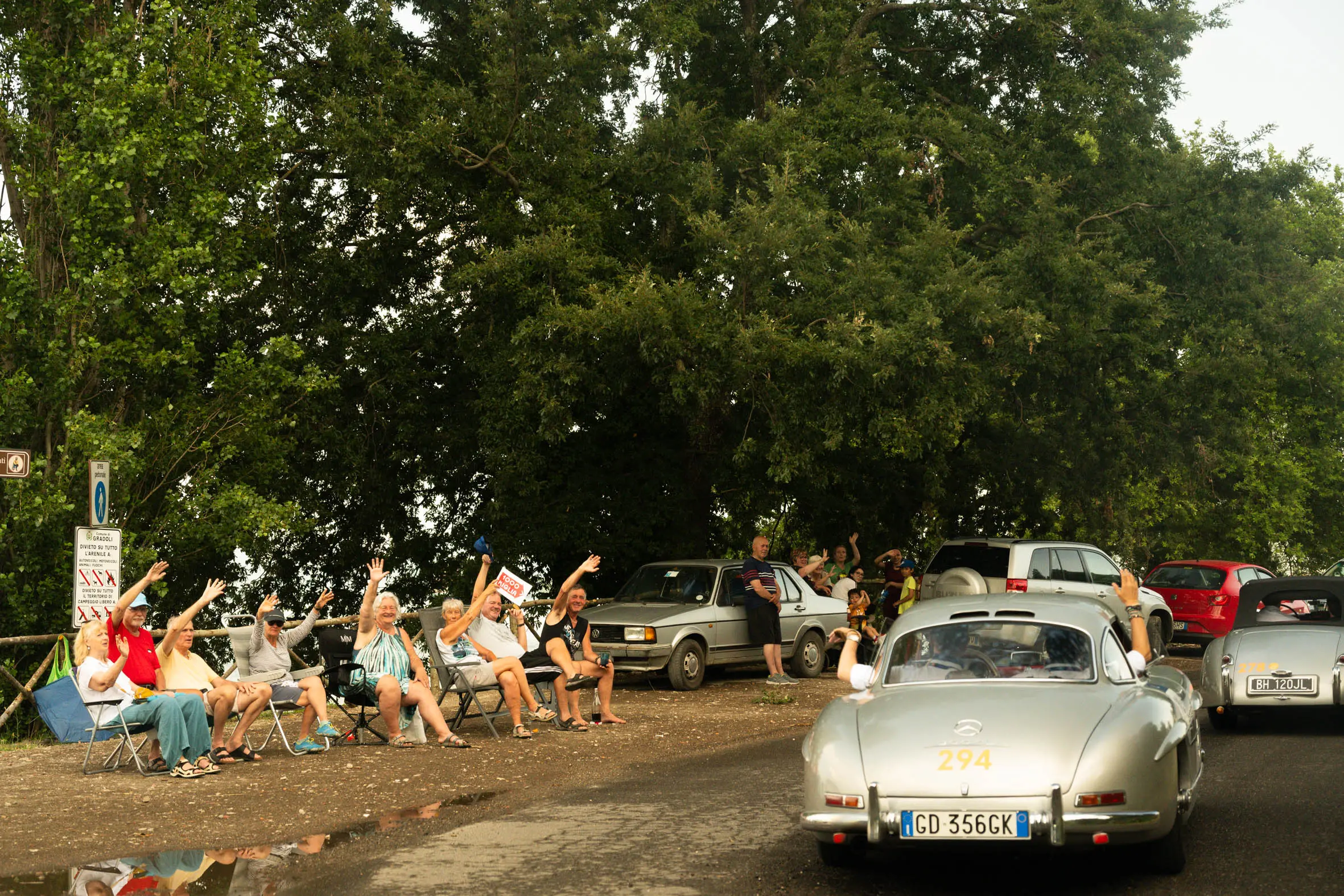 Mille Miglia 2025, il passaggio da Marta