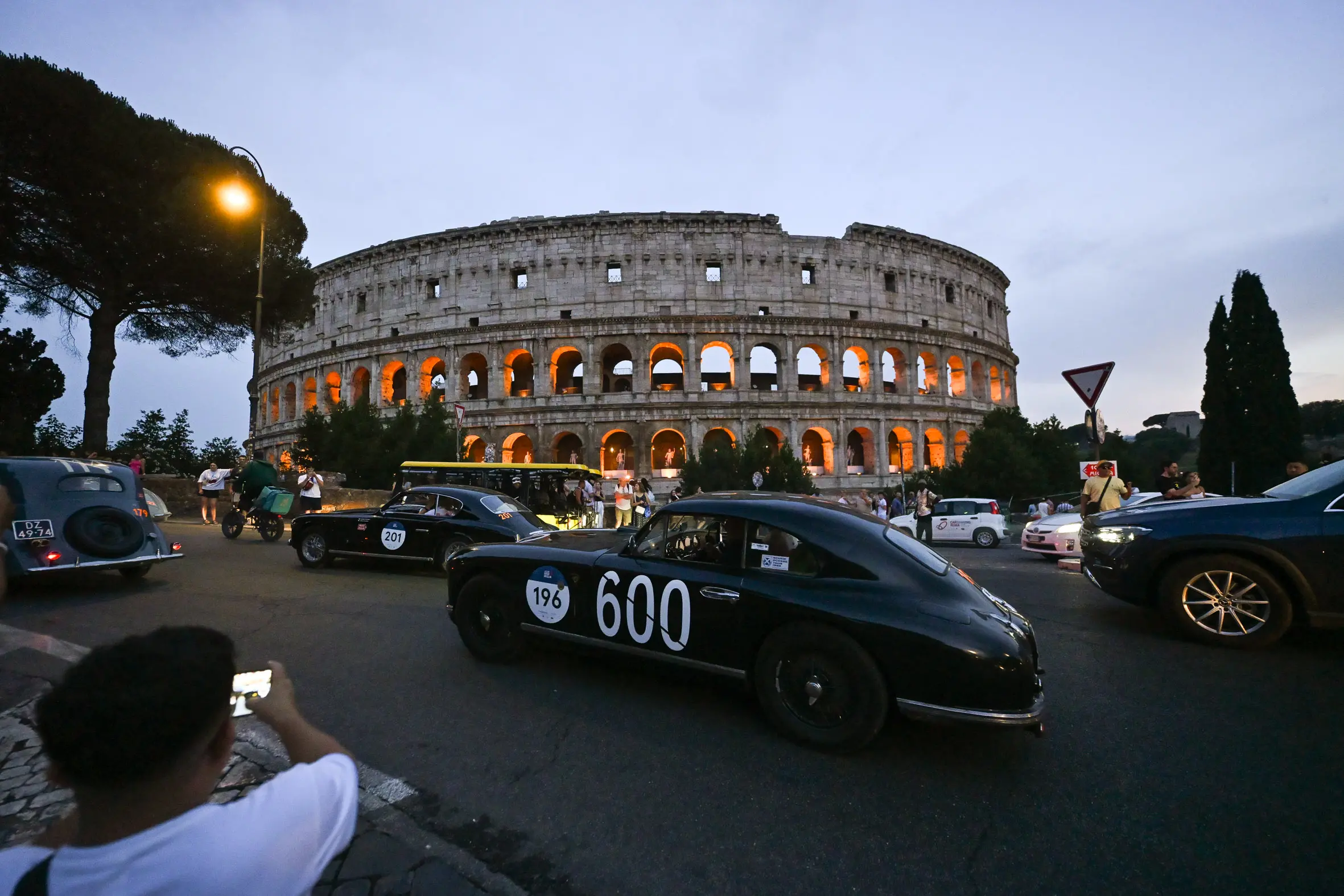Mille Miglia 2025, l'arrivo a Roma